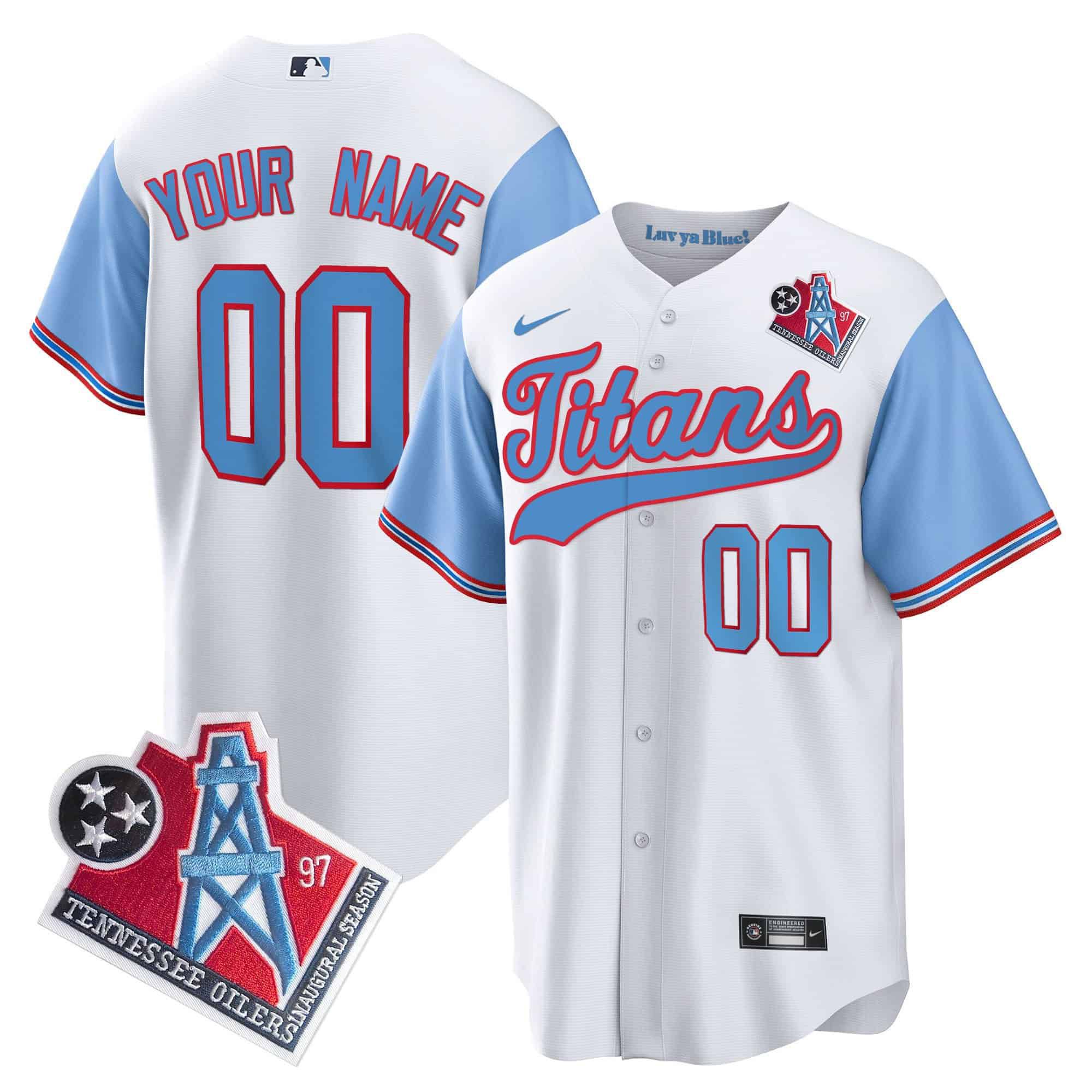 Men Tennessee Titans White Nike 1997 Throwback Limited Cool Base Custom NFL Jersey style 1